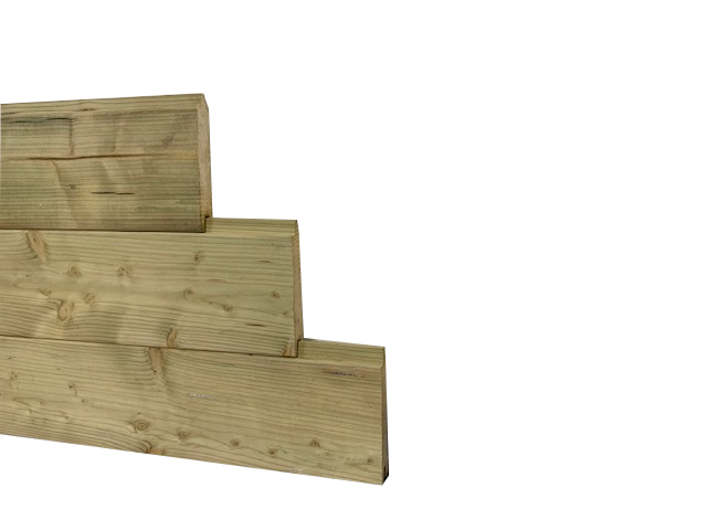 BLOKHUT PLANKEN NAALDHOUT