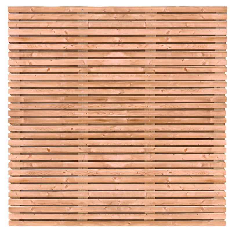 TUINSCHERM ZEBRA IN DOUGLAS ROOD H180xB180cm