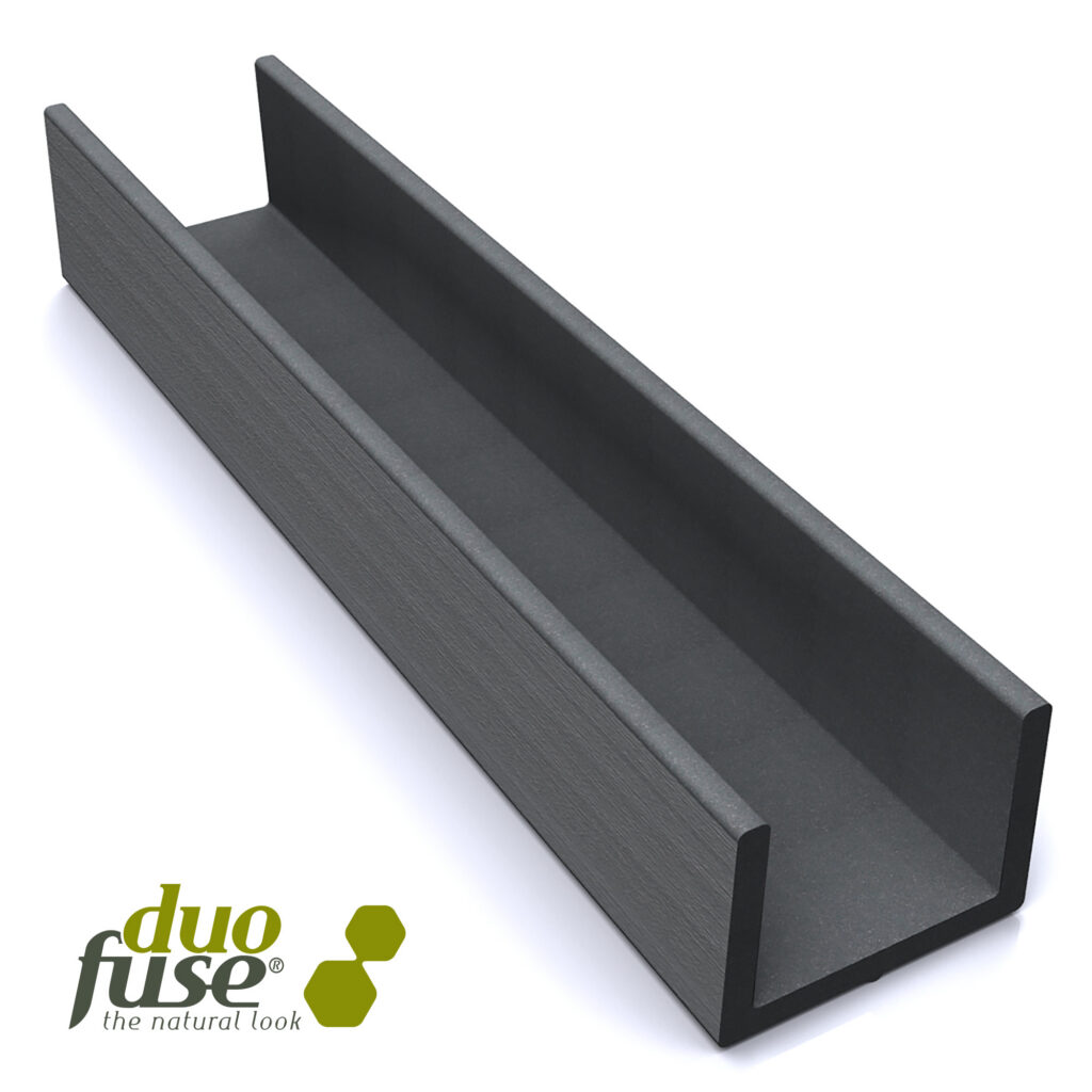 DUOFUSE GROOT U-PROFIEL VOOR betonplaat 182cm